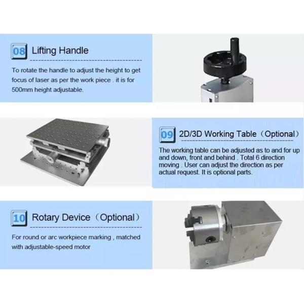 20W 30W 50W Tabletop Small Fiber Laser Marking Machine