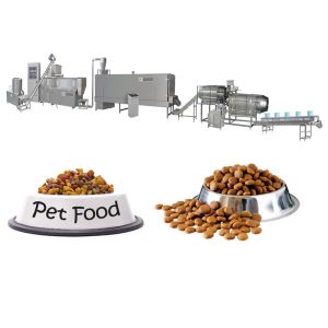 Ss 304 Automatic Twin Screw Extruder Pet Food Processing Line