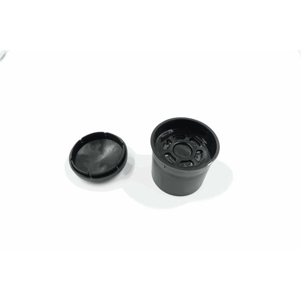 disposable Black Lids 220mm 70g 310ml Plastic PET Jar