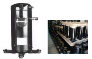 Buy cheap 6HP Panasonic Sanyo R407C Refrigeration Scroll Compressor C-SBN453H8A product