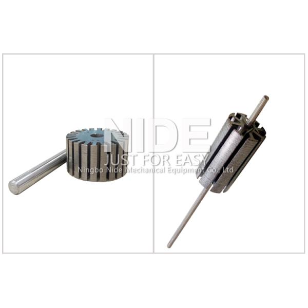 4KW Rotor Assembly Line , Servo Automatic Armature Commutator Shaft Inserting Machine
