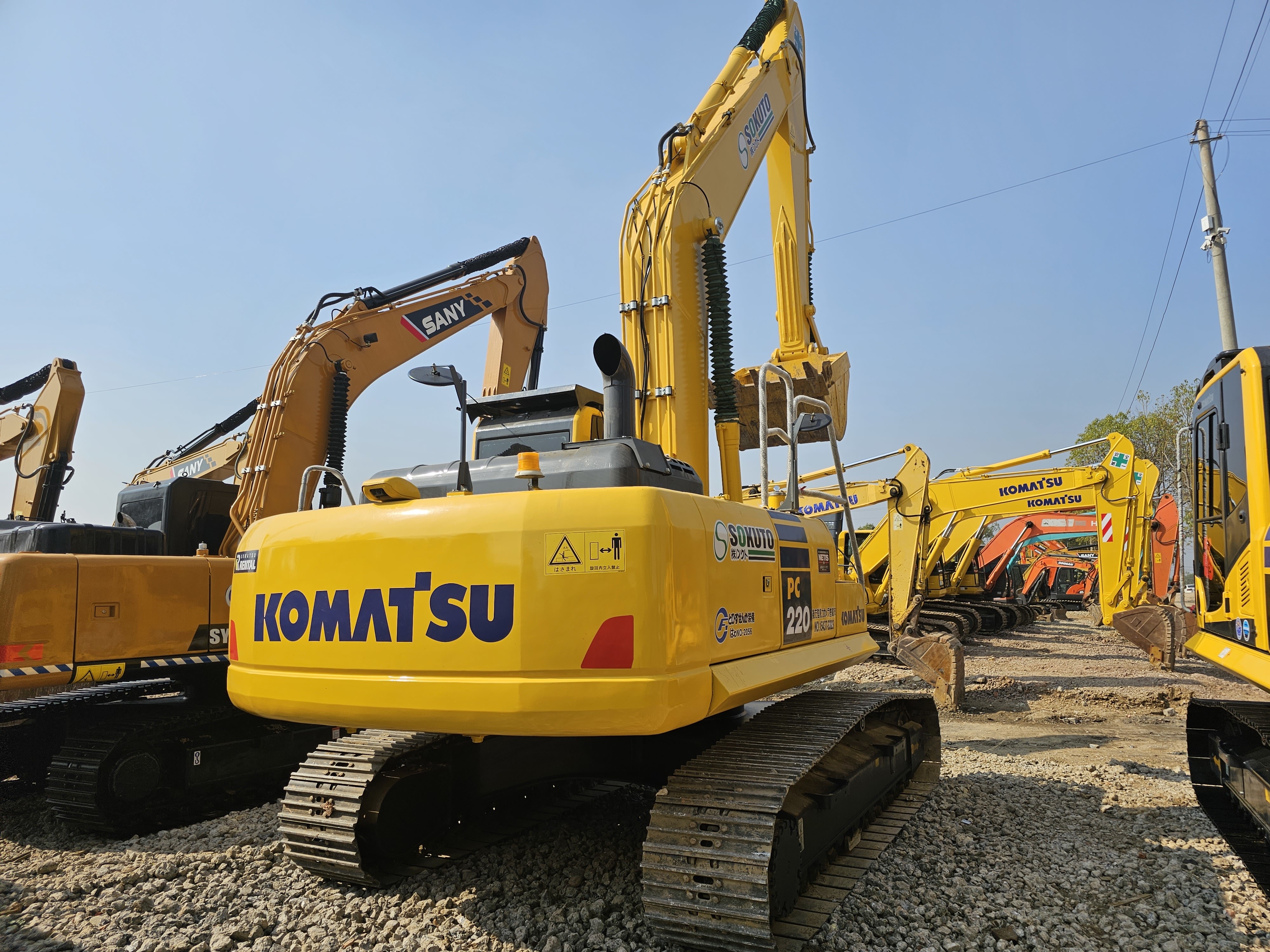 Hydraulic Medium Excavator Secondhand Komatsu PC220 Excavator