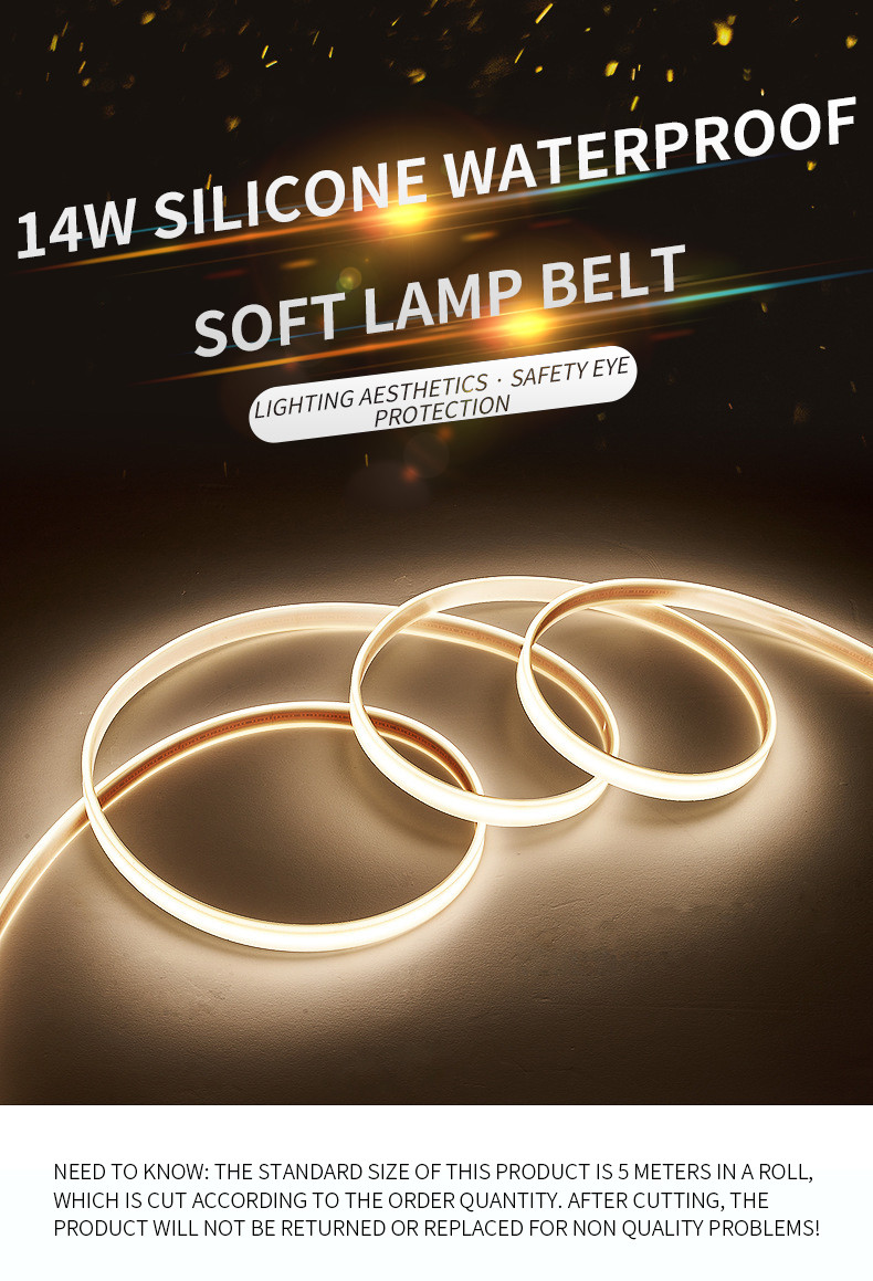 High Density LED COB Strip Light 24V 12V 2700K 4000K