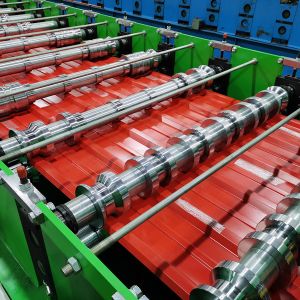 Buy cheap 380V 50Hz Roof Sheet Making Machine Panel Roll Forming product