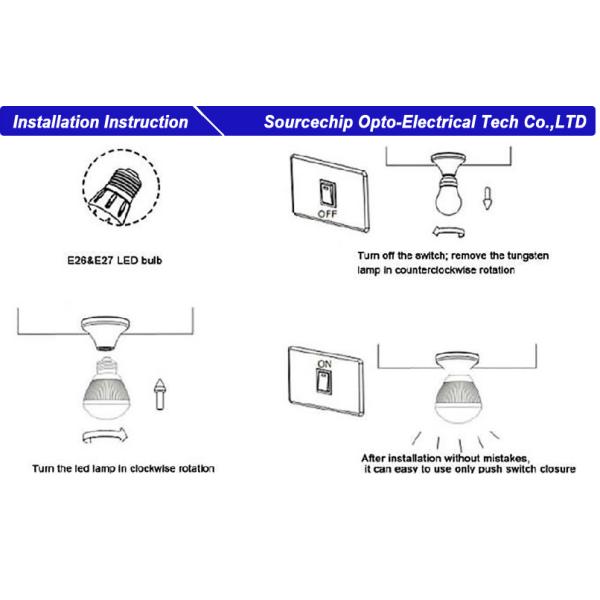 SMD A60 E27 LED bulb supplier