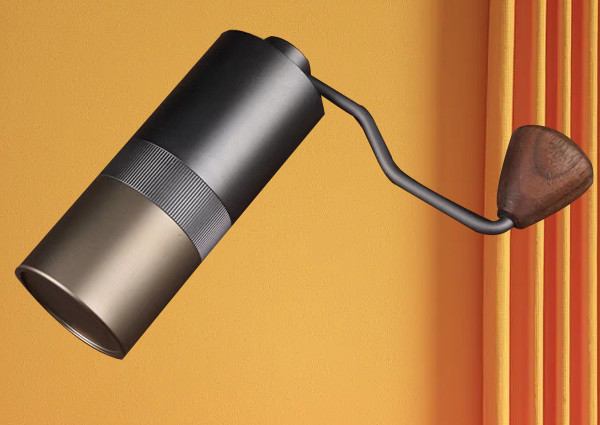 Light Portable Hand Coffee Grinder With Adjustable Luxury Wood Handle