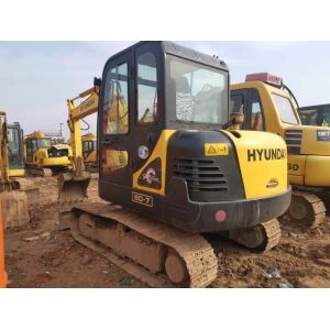 China Yangma Engine R60-7 6 Ton Used Hyundai Excavator on sale