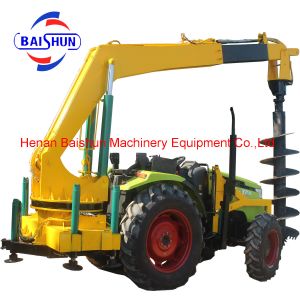 BS1004 Hydraulic Digging Intergrated Machine for Pole Erection