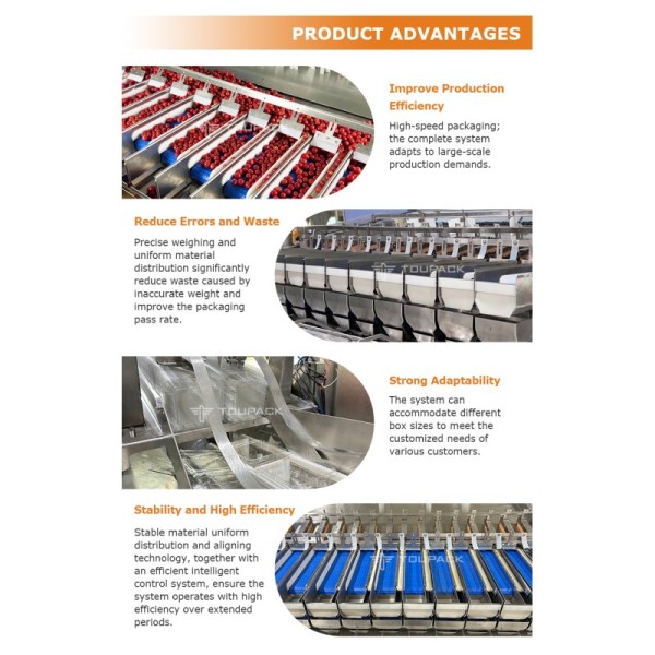 Fruit Tray Sealing Packaging Line | With Automatic Tray Denester & Fruit Linear Weigher