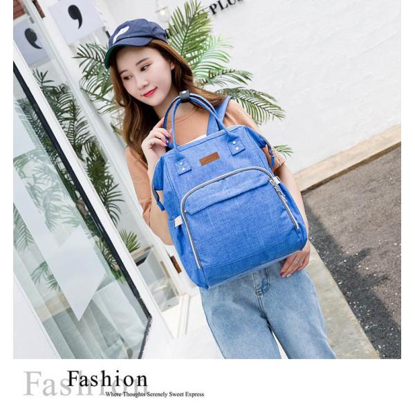 Factory Hot Sell Diaper Bag Large Capacity Mommy Maternity Nappy Backpack with USB Stroller Hooks for Baby Car