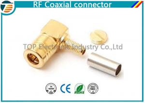 Buy cheap 50 Ohm , 75 Ohm Right Angle Straight SMB Coaxial Connector Low Reflection product