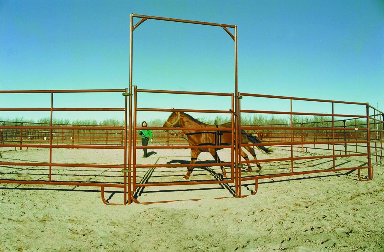 5ftx12ft Galvanized Corral Fence Metal Cattle Farm Yard Fence