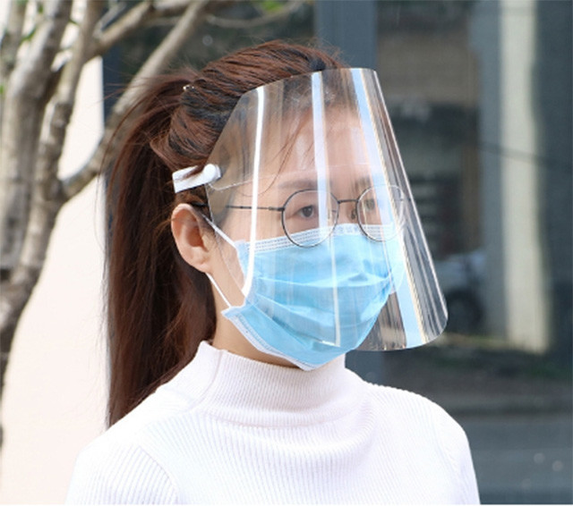 Buy cheap Clear PVC Disposable Face Shield Protective Safety Mask Anti Fog product
