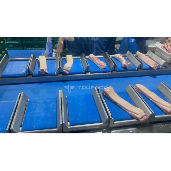 Automatic Counterweight Streaky Pork Fresh Meat Weighing Machine Belt Combination Weigher