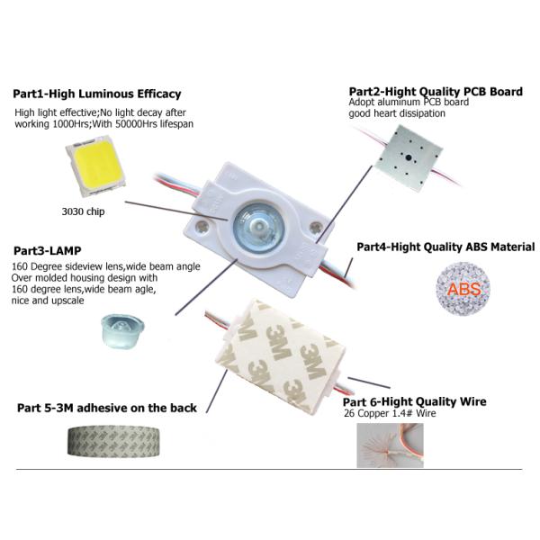 3030 1.5W High Power Rgbw LED Module High Efficiency For Advertising Backlight
