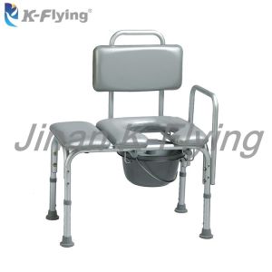 China Aluminum Alloy Disabled Toilet Shower Chair Backrest Height Adjustable on sale