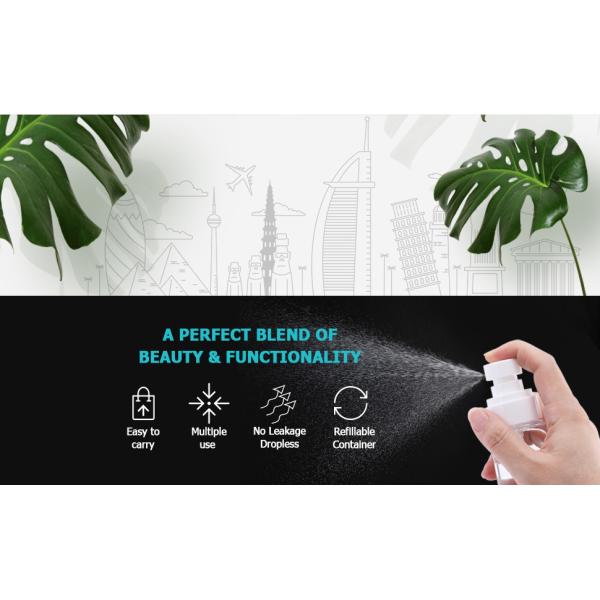 Nano Level BPA Free Leak Proof Spray Bottle 30ml 50ml 60ml 120ml 150ml