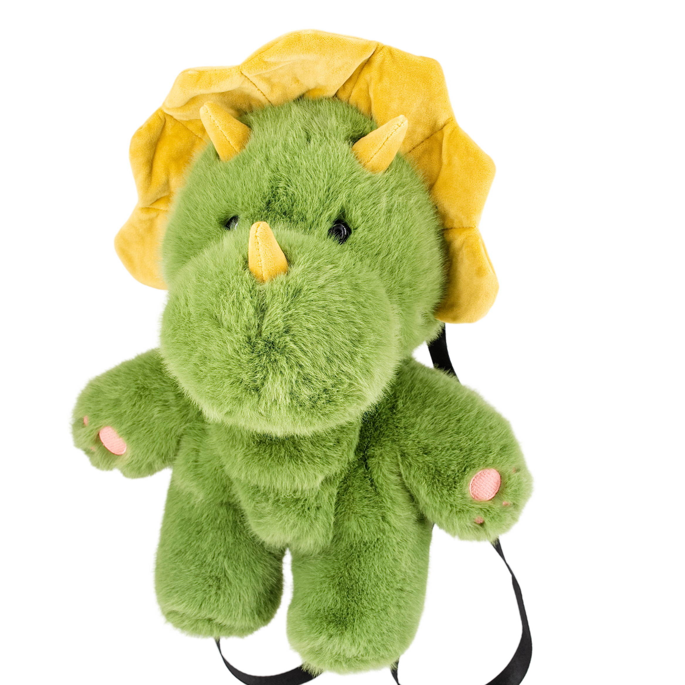 Kawaii Dinosaur Stuffed Backpack Huggable Animal Plush Shoulder Bag Custom Logo