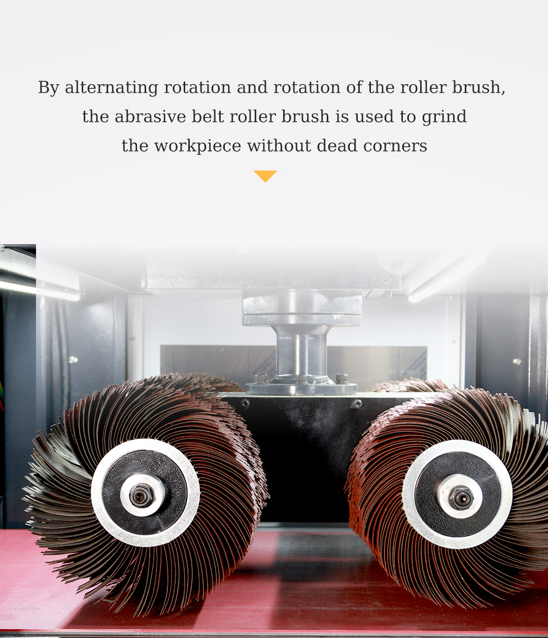 Brush Roller Diameter 300mm YZ900 CNC Polishing Machine for Laser Cut Components