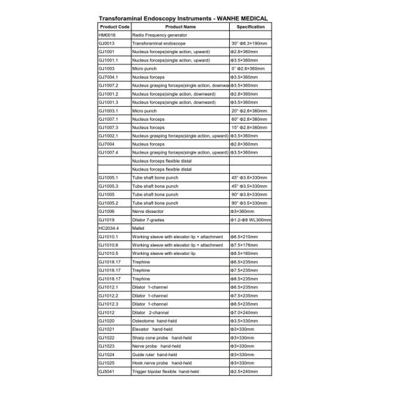 Surgical Instruments Transforaminal Endoscope Osteotome