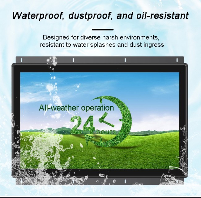 21.5 inch IP65 Capacitive Fully Enclosed Aluminum Industrial Panel PC Embedded All-In-One Stock Availability Computer & Accessories