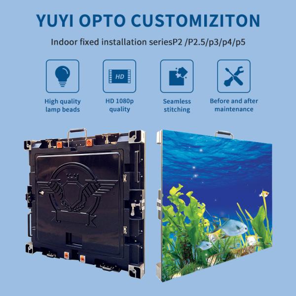 HD Indoor Fixed LED Display P2.5 P3 P4 LED Display Screen For Church Music Concert