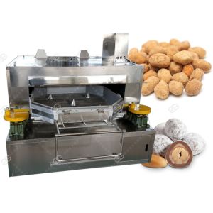 Coated Peanuts Nuts Roasting Machine / Cashew Groundnut Roasting Machine Swing