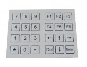 China 24 Keys Dust Proof Industrial Membrane Keypad With Dot Matrix on sale