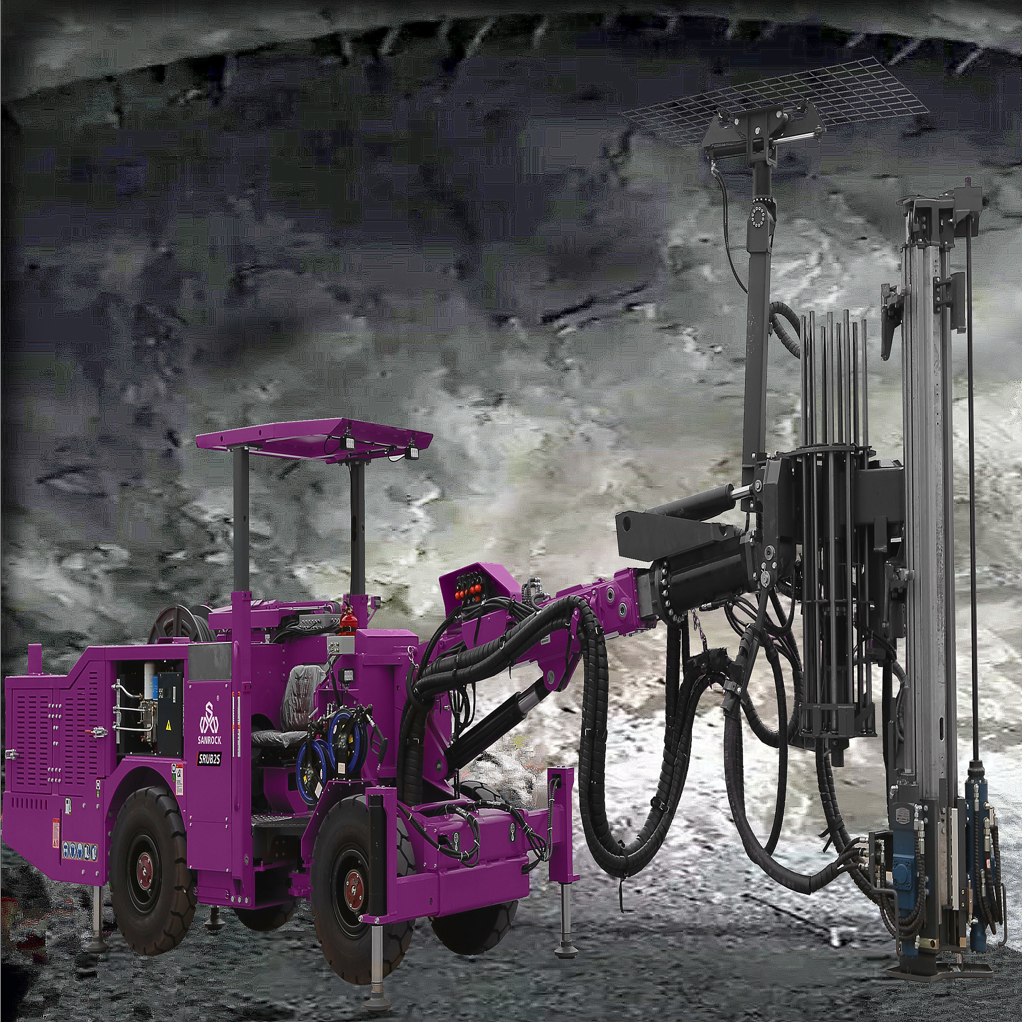 Jumbo Rock Bolting Drilling Rig Hydraulic Underground Tunneling Drilling Rig Equipment