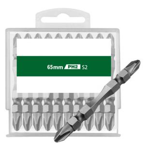 China Double ended screw bits S2 65mm 110mm cross screwdriver bit of ph2  slotted screwdriver bits on sale