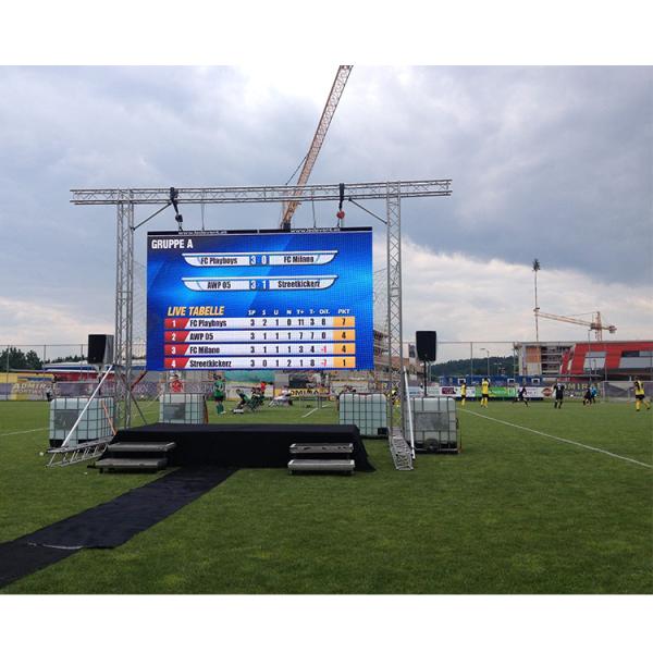 SMD3535 IP65 6500 Cd/M2 P10 Stage Stadium LED Screen