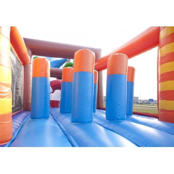 Waterproof Adventure Run Inflatable Obstcale Course 17.5*3.8*5m