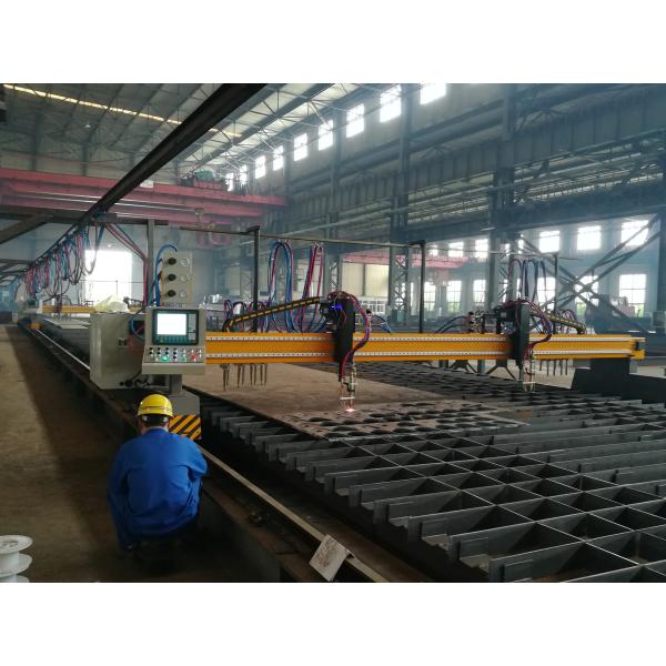 Quality CNC Plasma & Flame Cutting Machine Gantry Type(China HUYUAN/America HYPERTHEM Plasma Power Source) for sale