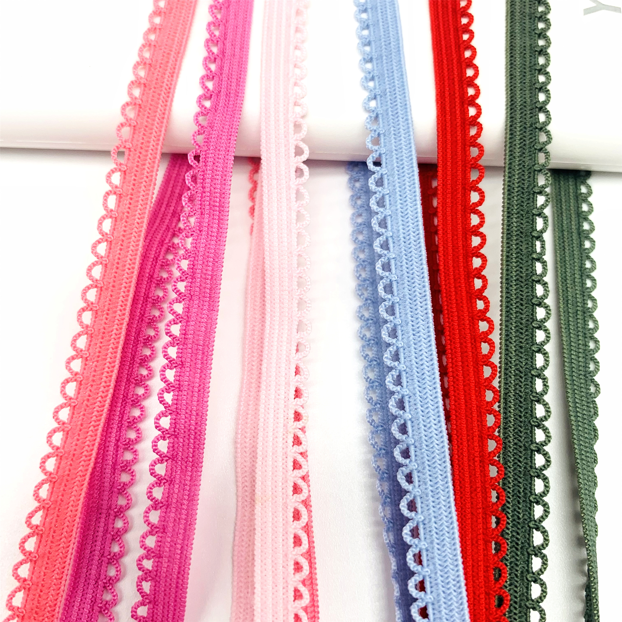Spandex Nylon Polyester Webbing Soft Bra Strap Lace High Elasticity Underwear Webbing Bias Tape