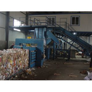 Buy cheap High Efficiency Horizontal Baling Machine Full Automatic Strapping Custom product