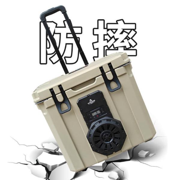 New Design 35L Outdoor Insulated PE&PU Portable Music Speaker Cooler With Logo Pattern
