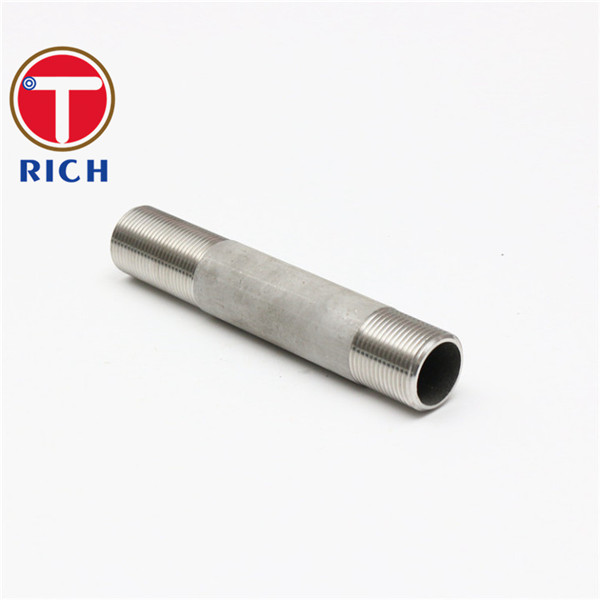 Pipe Fitting Double Thread NPT Stainless Steel Barrel Nipple