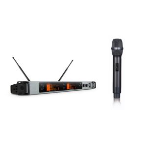 Buy cheap Clearly OLED Screen Wireless UHF Microphone Display Interference Frequency product