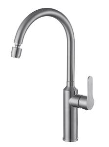 Buy cheap Chrome 304SS Single Handle Kitchen Faucet Mixer Cold And Hot product