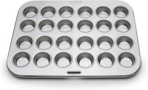 Buy cheap Stainless Steel Cupcake Baking Cups Mini Muffin Pan Cups, & Non-Stick Muffin Liners For Party Halloween product