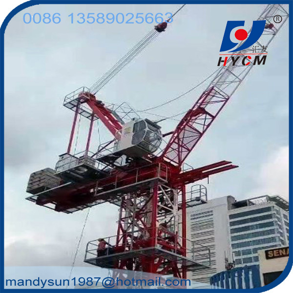 6tons QTD2520 Luffing Jib Crane Feature Tower Crane 25m Jib Tower Crane