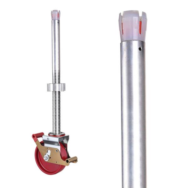8inch 2200lbs Capacity Heavy Duty Scaffolding Wheels With Long Threaded Stem