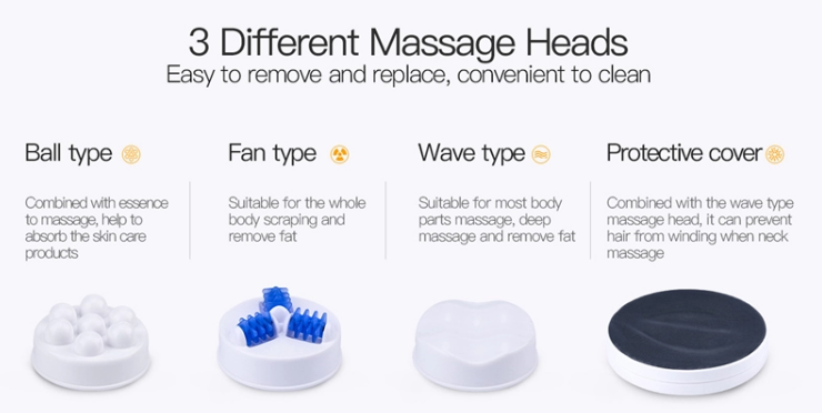 4 Modes Adjustable Hand Held Massager For Cellulite 0.8KGS/ 1.1 KGS