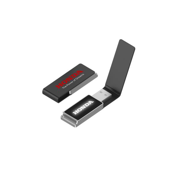 WIht LED Engraving Logo Leather USB Stick 2.0 3.0 64GB 128GB 256GB 30MB/S