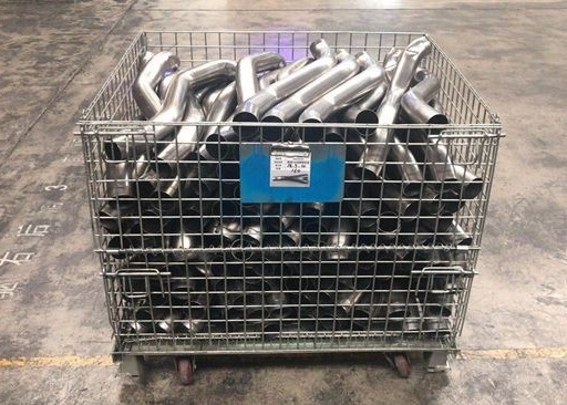 Buy cheap 100~2000kg Warehouse Wire Container Rolling Storage Cage stackable product
