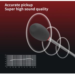 Supercardioid Directivity Desktop Dante Microphone / Network PoE Wired