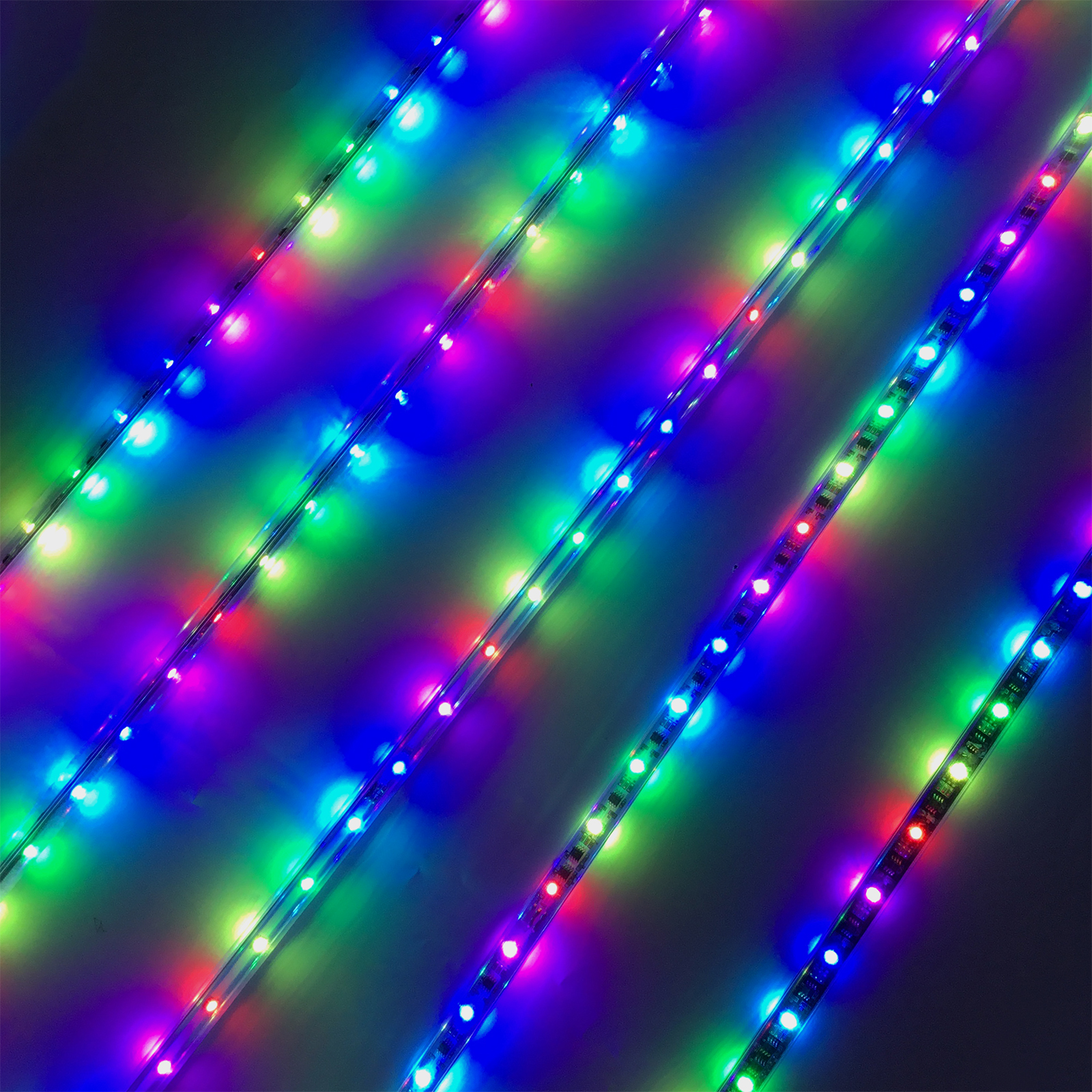 DC 12-24V Voltage SPI Falling Vertical Tube Led Lighting with 3D corrugated pipe