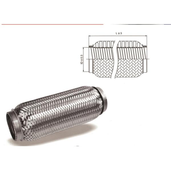 Exhaust System 2 Inch Stainless Steel Flexible Pipe Joint With Interlock