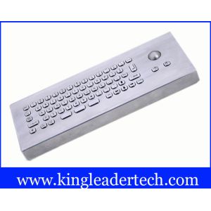 IP65 Rated Industrial Computer Desktop Mini Metal Keyboard With Trackball