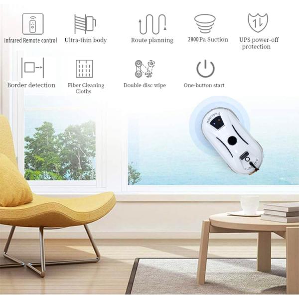 80W Smart Window Cleaner Robot with App Control 110-240V
